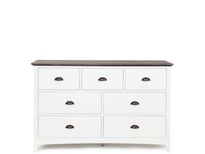 IDAHO 7 DRAWER WOODEN DRESSER