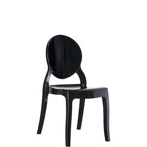 Siesta Elizabeth Chair: SIESTA ELIZABETH CHAIR "GLOSS BLACK" (x4)