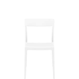 SIESTA FLASH CHAIR "WHITE/GLOSS WHITE" (x4)
