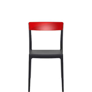 Siesta Flash Chair: SIESTA FLASH CHAIR "BLACK/RED" (x4)