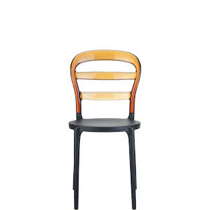 SIESTA MISS BIBI CHAIR "BLACK/AMBER" (x4)