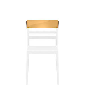 Siesta Moon Chair: SIESTA MOON CHAIR "WHITE/AMBER" (x4)