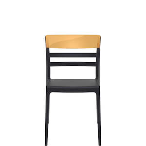 Siesta Moon Chair: SIESTA MOON CHAIR "BLACK/AMBER" (x4)