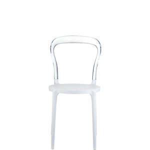 SIESTA MR BOBO CHAIR "WHITE/CLEAR" (x4)