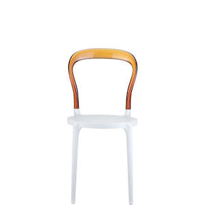 Siesta Mr Bobo Chair: SIESTA MR BOBO CHAIR "WHITE/AMBER" (x4)