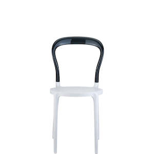 SIESTA MR BOBO CHAIR "WHITE/BLACK" (x4)