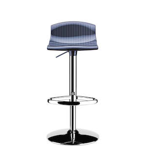 SIESTA ARIA BAR STOOL "TRANSPARENT BLACK"