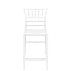 SIESTA CHIAVARI BAR STOOL 65cm "GLOSS WHITE" (x4)