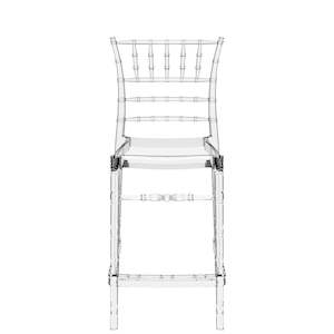 SIESTA CHIAVARI BAR STOOL 65cm "TRANSPARENT" (x4)
