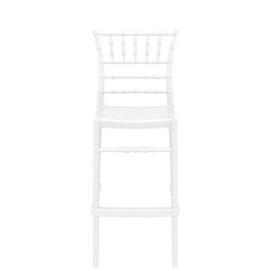 SIESTA CHIAVARI BAR STOOL 75cm "GLOSS WHITE" (x4)