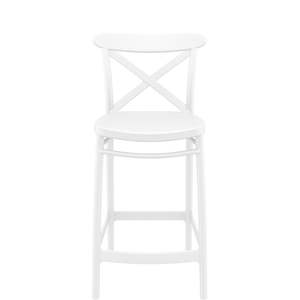 SIESTA CROSS BAR STOOL 65cm "WHITE" (x4)