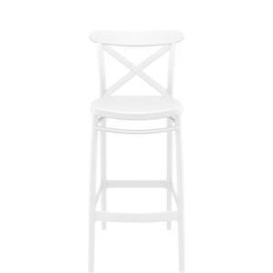 SIESTA CROSS BAR STOOL 75cm "WHITE" (x4)