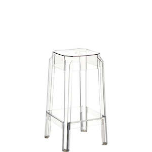 SIESTA FOX BAR STOOL 65cm"TRANSPARENT" (x2)