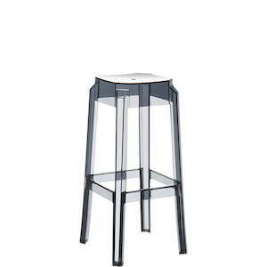 SIESTA FOX BAR STOOL 75cm "SMOKE GREY" (x2)