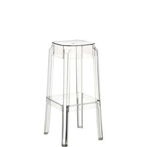Siesta Fox Bar Stool 75cm: SIESTA FOX BAR STOOL 75cm "TRANSPARENT" (x2)