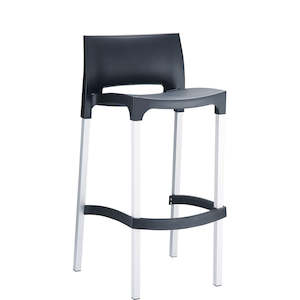 SIESTA GIO BAR STOOL 75cm "BLACK" (x4)