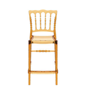 SIESTA OPERA BAR STOOL 65cm "TRANSPARENT AMBER" (x4)