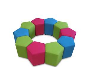 Club Ottomans: PENTAGON CLUB OTTOMAN