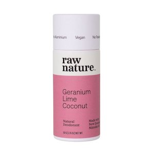 Raw Nature Deodorant Stick - Geranium + Lime
