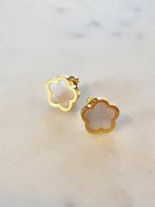 JOJO Shell Flower Studs