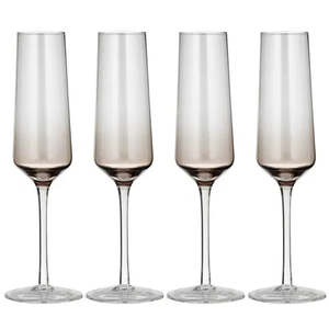 Prism Noir Champagne Glasses | Set of 4