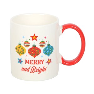 Merry & Bright Bauble Ceramic Mug