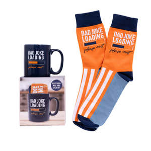 Fathers Day Joke Loading Mug & Sock Set