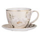Elegant Rose Cream Cup & Saucer