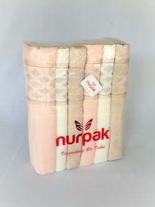 Towels: Bath Towel Set "NurPak" Organic Cotton 50x90cm 6 pcs