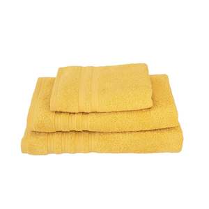 Bath Towel Set 3 pcs Yellow 50x90cm, 70x140cm, 100x 150cm