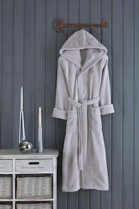 Lux Varol Bamboo/Cotton Bathrobe Grey