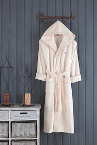 Lux Varol Bamboo/Cotton Bathrobe Cream