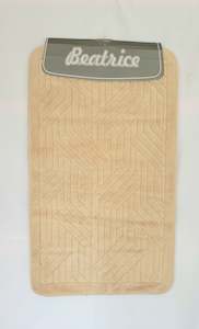 Products: Bath Mat Beatrice Beige set (2pcs) Cotton