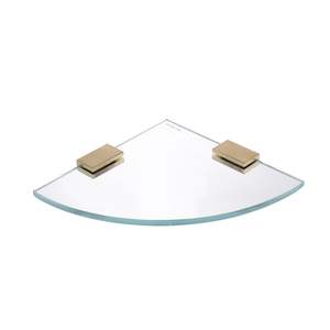 CODE VERSA 220 ROUND BATHROOM GLASS SHELF - 7 COLOURS