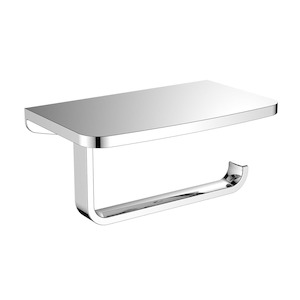 Toilet Brush Holders Toilet Roll Holders: WATERWARE CUBIC TOILET ROLL HOLDER WITH SHELF