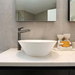 Stone Basins: WATERWARE LAMONE ROUND BASIN 420X130MM - 2 COLOURS