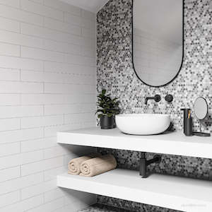 NIAGARA ROUND VESSEL BASIN MATTE WHITE