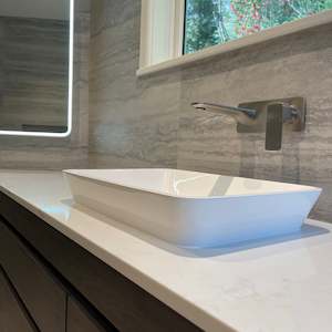 Stone Basins: WATERWARE CUBE INSET BASIN - 3 COLOURS