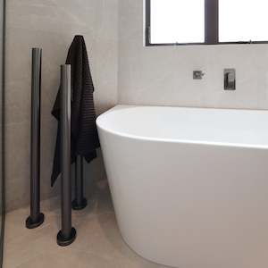 Heated Towel Rails 1: CODE PURE FREESTANDING HEATED TOWEL RAIL 1100MM - 7 COLOURS