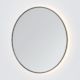 Code Solace Round Framed Gunmetal Led Mirror - 3 Sizes