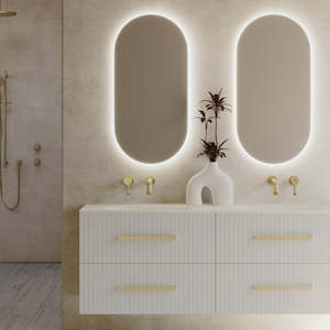 Led Mirrors: PLUMBLINE GALAXY 450 PILL BACKLIT LED MIRROR