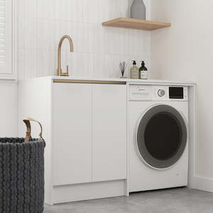 Tapware Package: NEWTECH MATAKANA LAUNDRY MATTE WHITE PACKAGE