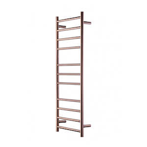HEIRLOOM GENESIS 1220 SLIMLINE TOWEL LADDER BRUSHED COPPER