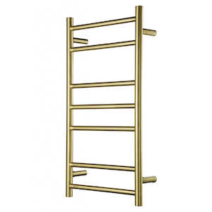 HEIRLOOM GENESIS 825 SLIMLINE TOWEL LADDER BRUSHED BRASS