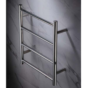 HEIRLOOM GENESIS 510X460MM SLIMLINE HEATED TOWEL LADDER CHROME