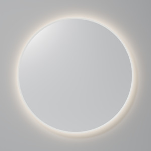 Led Mirrors: CODE SOLACE ROUND WHITE FRAMED LED MIRROR