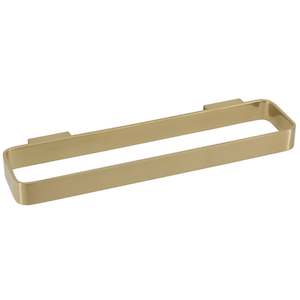 WATERWARE SCARAB SHORT TOWEL RAIL 300MM BRUSHED BRASS