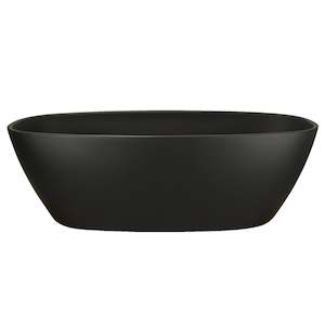 Freestanding Acrylic Baths: WATERWARE CERVO MATTE BLACK ACRYLIC FREESTANDING BATH 1600X800X580MM