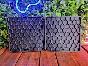 Enrichment: Black Honeycomb Lick Mat