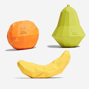 Enrichment: Zee.Dog Super Fruitz Treat Dispensing Dog Toy - Orange
